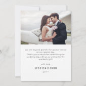 Beyond モダン Beyond 2フォトサンキューカード サンキューカード (裏面)