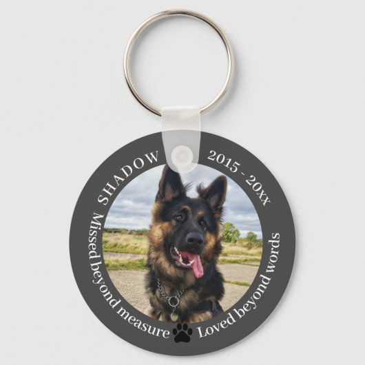 Beyond 恋しく思 Measurement Pet Memorial Keychain キーホルダー (正面)