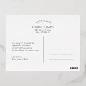 Beyond Beyond Foil Photo Thanksgivingはがき 箔シーズンポストカード (裏面)