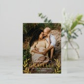 Beyond Beyond Foil Photo Thanksgivingはがき 箔シーズンポストカード (立ち正面)