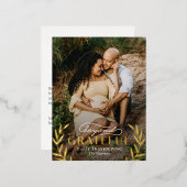 Beyond Beyond Foil Photo Thanksgivingはがき 箔シーズンポストカード (正面/裏面)
