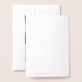 Beyond Beyond Thanks 結婚's Thank You写真 箔カード (裏面封筒付き)