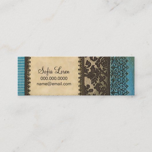 Beyond Blue – 名刺の友だちに電話 コーリングカード (正面)