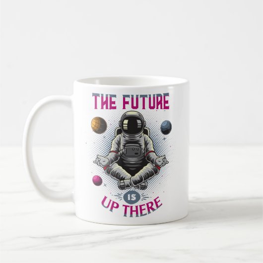 Beyond Boundaries：未来は上がっている – 宇宙飛行士 コーヒーマグカップ (左)