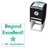 "Beyond Excellent!" +カスタムスクール先生名 セルフインキングスタンプ (インサイチュ)