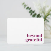 Beyond Grateful Thank You Modern Berry Card サンキューカード (スタンド正面)