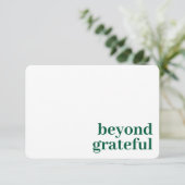 Beyond Grateful Thank You Modern Green Card サンキューカード (スタンド正面)
