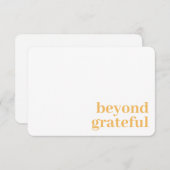 Beyond Grateful Thank You Modern Marigold Card サンキューカード (正面/裏面)