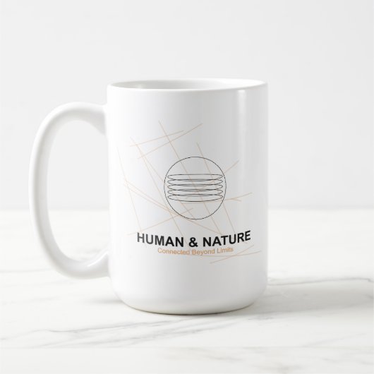 Beyond Limits – Human, Urban & Nature Connected コーヒーマグカップ (左)
