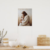 Beyond Love, Christian Art, Jesus Huging Girl ポスター (キッチン)