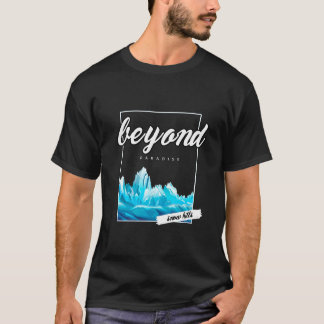 「Beyond Paradise」タイポグラフィTシャツ Tシャツ