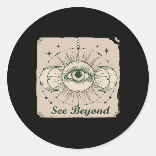 Beyond Stickerを参照 ラウンドシール (正面)