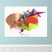 Beyond the Clouds キャンバスプリント (インサイチュ (ウッドフロア))