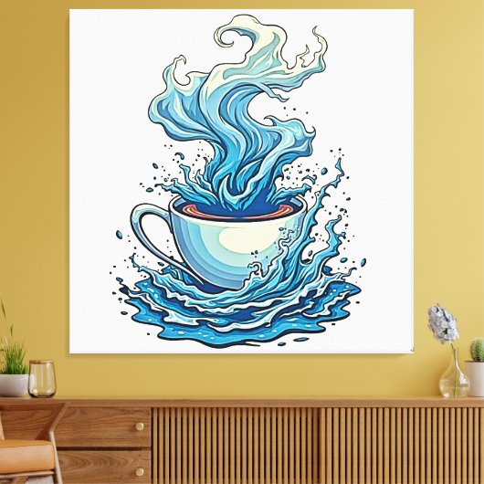 Beyond the Daily Cup キャンバスプリント (インサイチュ (リビング))