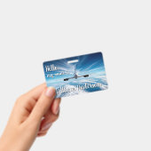 Beyond the Horizon: Concorde from Behind Name バッジ (手持ち)