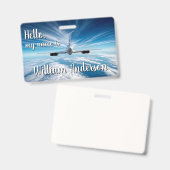 Beyond the Horizon: Concorde from Behind Name バッジ (表裏)