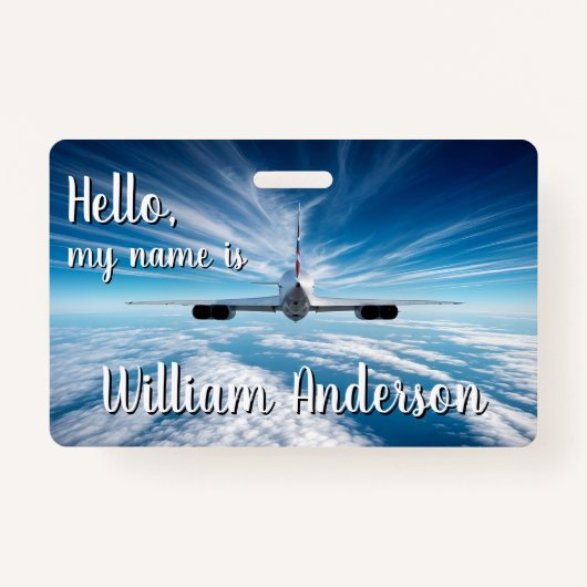 Beyond the Horizon: Concorde from Behind Name バッジ (正面)