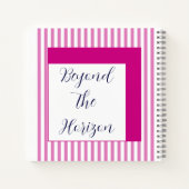 Beyond the Horizon Minimalist Inspirational Quote  ノートブック (裏面)
