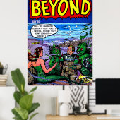 Beyond The Mermaid Kingdom Vintage Comics Poster ポスター (ホームオフィス)