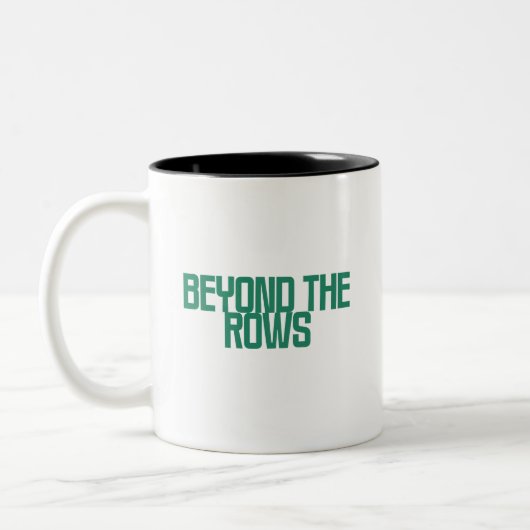 Beyond The Rows | 詳細データ分析の洞察 ツートーンマグカップ (左)