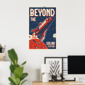 Beyond the Solar System Space Travel Poster Print ポスター (ホームオフィス)