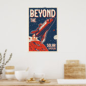 Beyond the Solar System Space Travel Poster Print ポスター (キッチン)