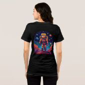 「Beyond the Stars:宇宙飛行士シルエットTシャツDe トライブレンドTシャツ (裏面全面)