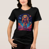 「Beyond the Stars:宇宙飛行士シルエットTシャツDe トライブレンドTシャツ (正面)