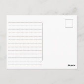 BeYOUfirgy Be You Pastelグラデーションバラ金ゴールドポスター ポストカード (裏面)