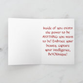 BeYOUniqueの未来の体操用挨拶カード カード (内部)