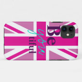 beYOUolyful Pink Union Jack iPhone 5ケース Case-Mate iPhoneケース (裏面(横))