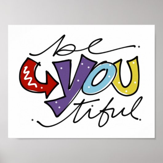 BeYOUtivy - 10代の / Kids Room Wall Art ポスター (正面)