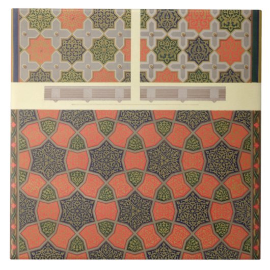 Beyt ElTchelの家からの天井の装飾 タイル (正面)