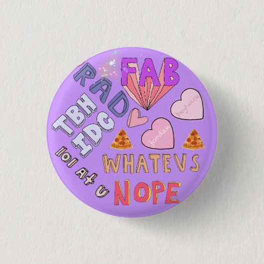 Beytwiceボタン#5 缶バッジ (正面)