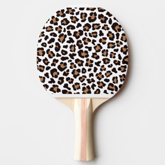 Bezaubernd Elegante Natürliche Leoparden Muster 卓球ラケット (正面)