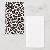 Bezaubernd Elegante Natürliche Leoparden Muster    名刺 (正面/裏面)