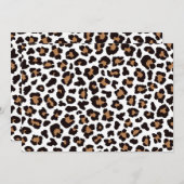 Bezaubernd Elegante Natürliche Leoparden Muster    招待状 (正面/裏面)