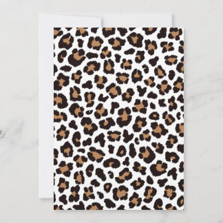 Bezaubernd Elegante Natürliche Leoparden Muster 招待状