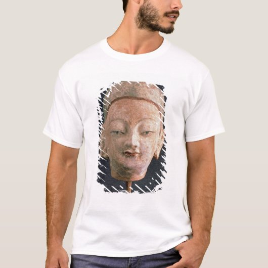 Bezeklikからの仏の彫像の頭部、 Tシャツ (正面)