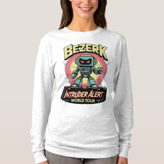 Bezerk Intruder Alert World Tour Retro Arcade  Tシャツ (正面)