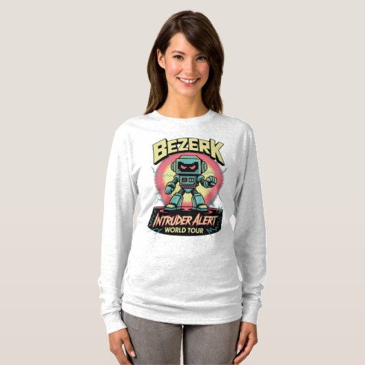Bezerk Intruder Alert World Tour Retro Arcade  Tシャツ (正面フル)