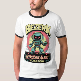 Bezerk Intruder Alert World Tour Retro Arcade Tシャツ