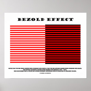 Bezoldエフェクト(光学錯覚) ポスター