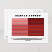 Bezoldエフェクト（光学錯覚） ポストカード (正面/裏面)