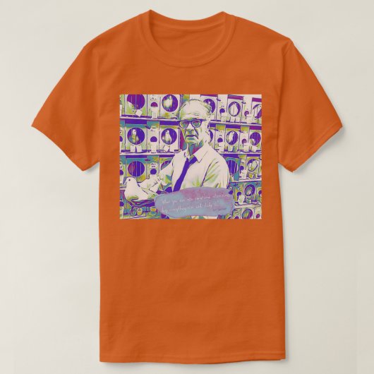 BFスキナー勉強it引用文 Tシャツ (デザイン正面)