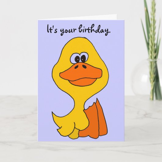 BF-ちょうどダッキーのバースデー・カード カード (正面)