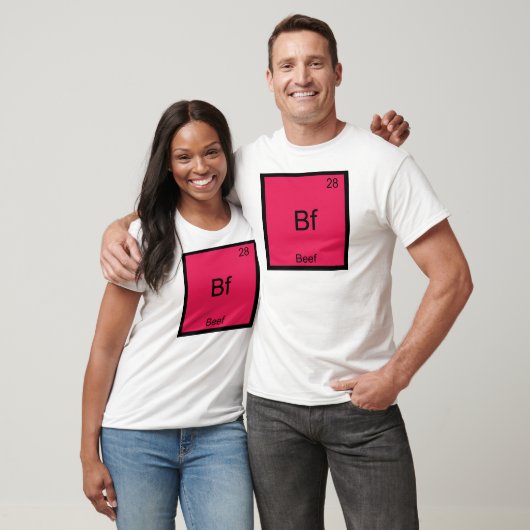 Bf - ビーフ おもしろ 元素記号 Tシャツ (ユニセックス)