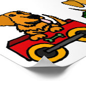 BF – 電車のおもしろい犬漫画のポスター ポスター (角)