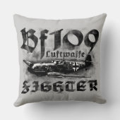 Bf 109グレードA綿装飾用クッション20x20 クッション (裏面)