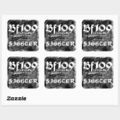 Bf 109スクエアステッカー スクエアシール (シート)